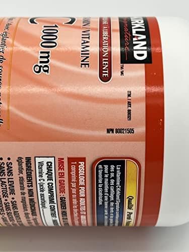 Kirkland Signature Vitamin C 1000mg (500 Tablets), 500 Count
