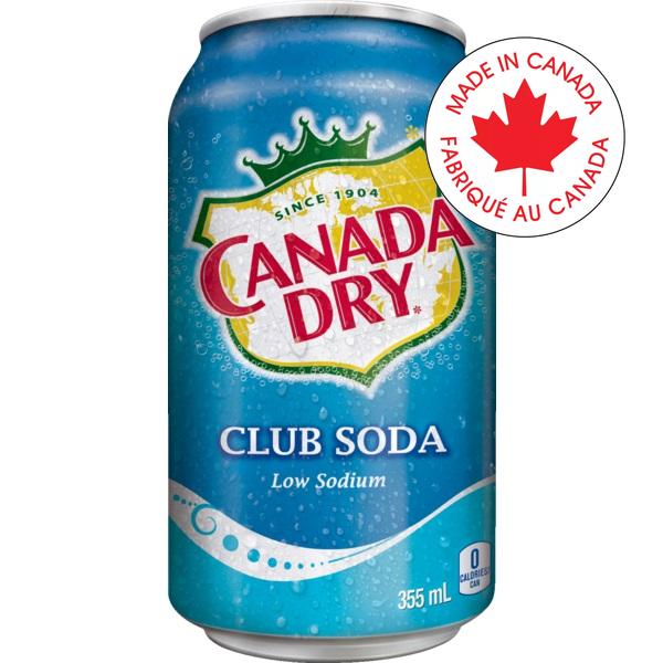 Pop-Canada Dry Club Soda 355Ml  12/Ct