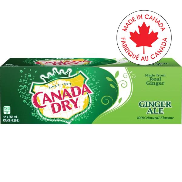 Pop-Canada Dry Ginger Ale 355Ml 12/Ct