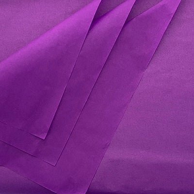 Tissue Paper-20" X 30" Purple, 24 Sheets/Pack