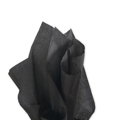 Tissue Paper-20" X 30" Black, 24 Sheets/Pack