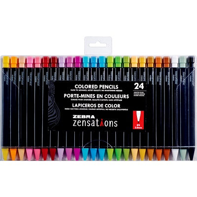 Pencils-Coloured Mechanical Zensation, 24/Pack