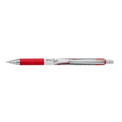 Pen-Retractable, Z-Grip Flight 1.2Mm Red 12/Bx