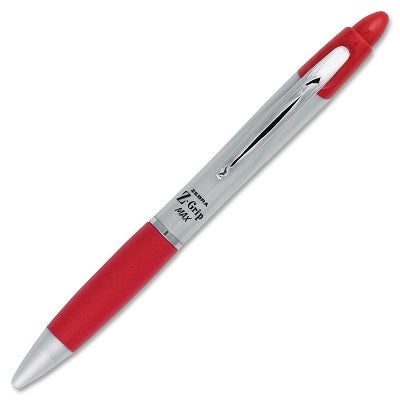 Pen-Retractable, Z-Grip Max 1.0Mm Red 12/Bx