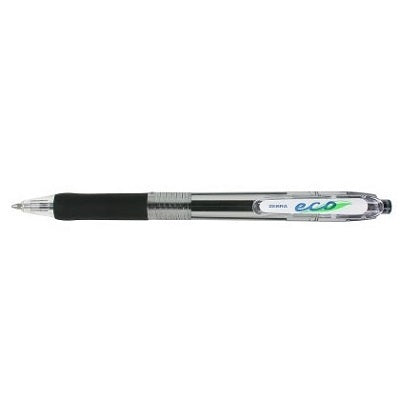 Pen-Retractable, Jimnie Clip Eco, 1.0Mm Black
