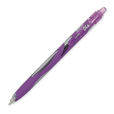 Pen-Retractable, Ola 1.0Mm Violet 12/Bx