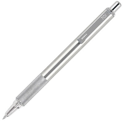 Pen-Retractable, F-701 Ballpoint 0.7Mm Stainless Steel