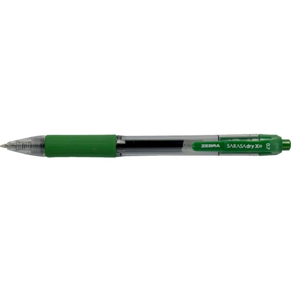 Pen-Retractable, Sarasa Gel 0.7Mm Green 12/Bx