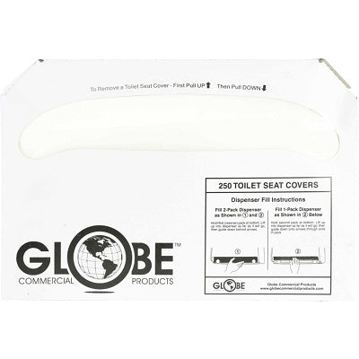 Toilet Seat Covers-Globe 250/Pack 10Pk/Ct