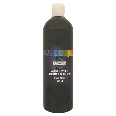 Paint-Acrylic Artworks 473Ml. Black