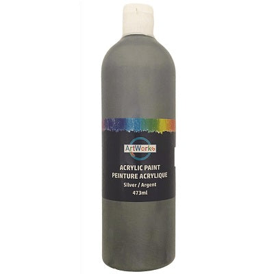 Paint-Acrylic Artworks 473Ml. Silver