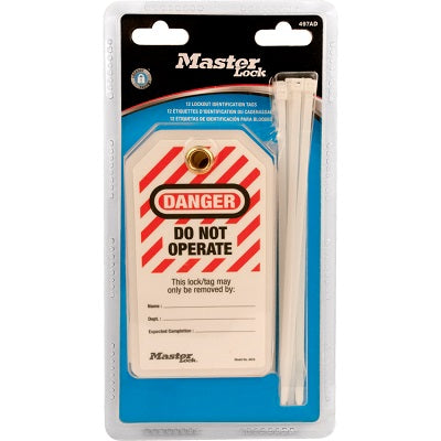 Tags-Lockout "Do Not Operate" With Ties 12/Pk