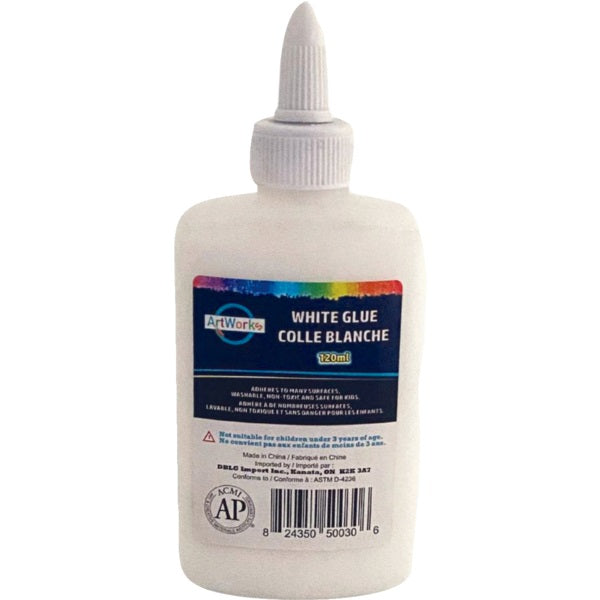 Glue-School, Artworks Washable  White, 120Ml