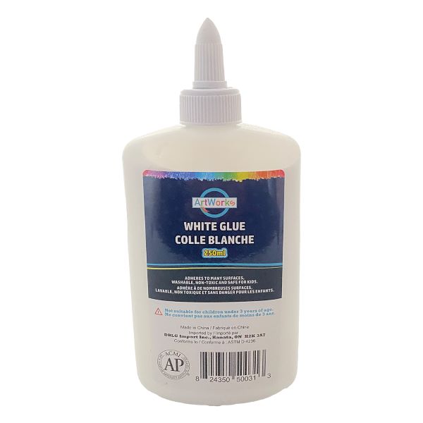 Glue-School, Artworks Washable White 250Ml