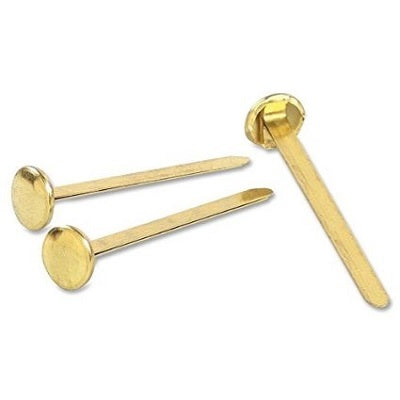 Paper Fastener-Brass Plated Round Head 1-1/2"