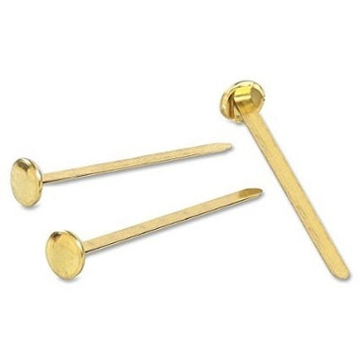 Paper Fastener-Brass Plated Round Head 2"