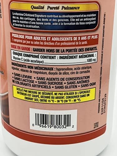Kirkland Signature Vitamin C 1000mg (500 Tablets), 500 Count