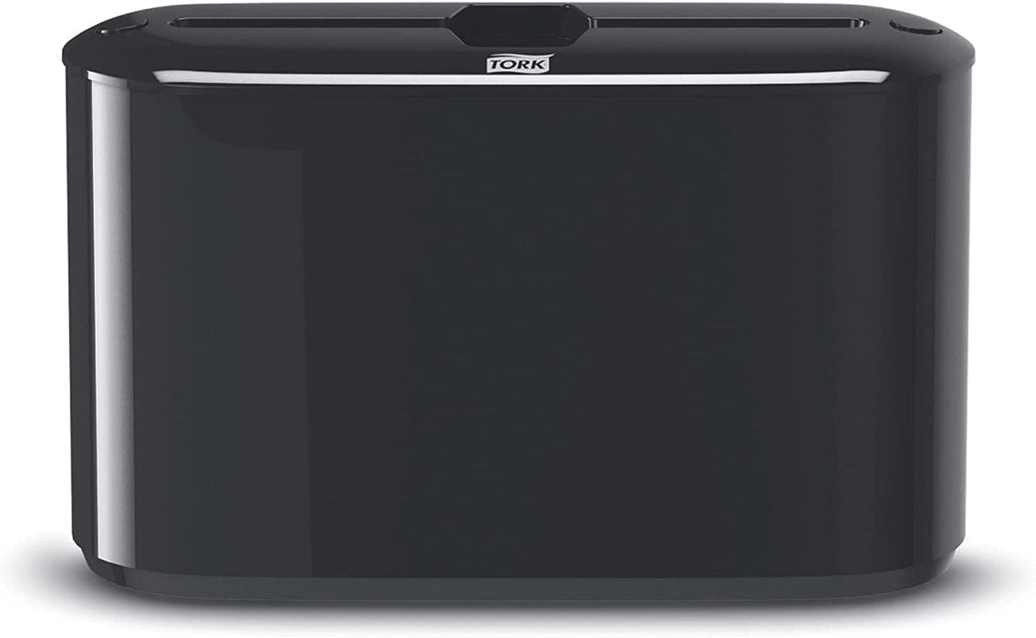 Tork 302028 Xpress Countertop Multifold Hand Towel Dispenser, Plastic, 7.92" Height x 12.68" Width x 4.56" Depth, Black, for use with Tork MB550A, MB640, MB540A, H2/H23