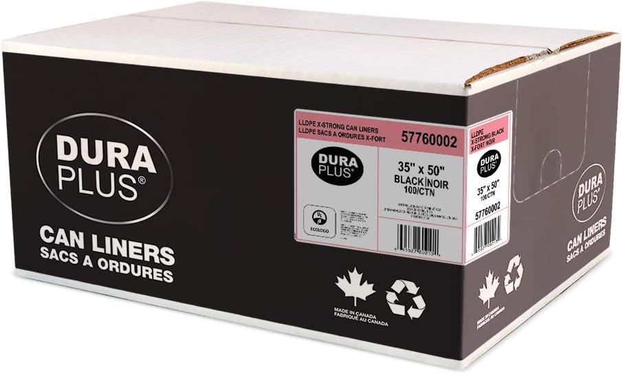 (FREE EXPRESS SHIPPING) Elite Garbage Bags 100% Recycled Product 35x50 X-Strong. 100ctn / (LIVRAISON EXPRESS GRATUITE) Sac Poubelle Elite 100% matière Recycler 35x50 X-Fort 100sac