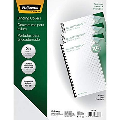 Binding Cover-Futura 8-3/4"X11-1/4", Frosted 25/Pack