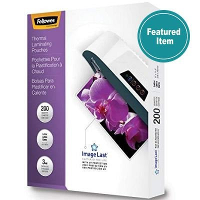 Laminating Pouch-Letter Imagelast Glossy 3Mil 200/Pk
