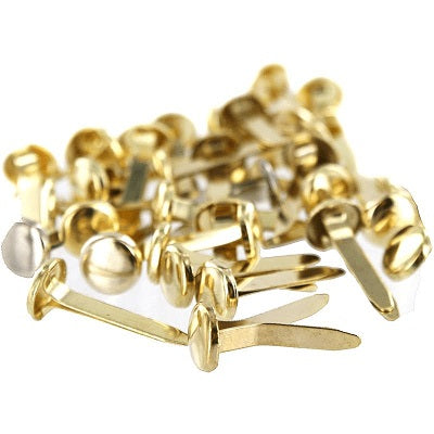 Paper Fastener-Brass Plated 1-1/4"  100/Box