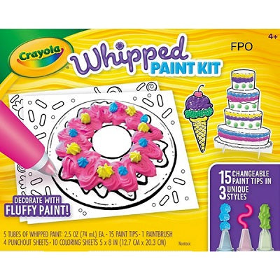 Paint-Crayola Whipped Paint, 3 Styles, 5 Colours