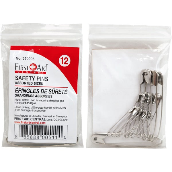 Safety Pins 12/Pk