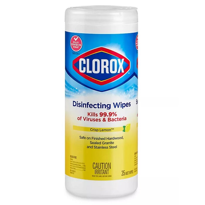 Disinfecting Wipes-Clorox Lemon Scent, 35-Count