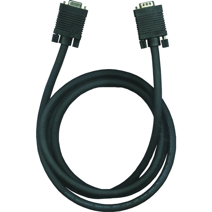 Cable-Svga, High Resolution 15 M/F, 6' Black
