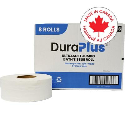 Toilet Paper-Duraplus Ultrasoft 2-Ply 600' Universal Core