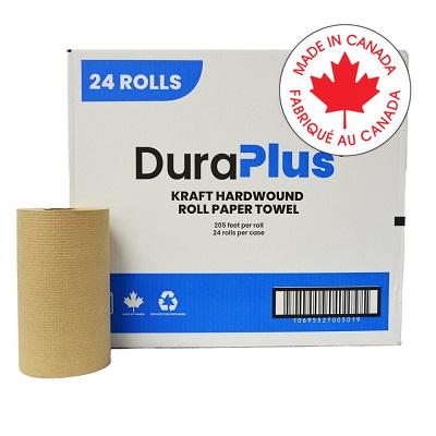 Paper Towel-Duraplus Hardwound 7-4/5" X 205' Kraft