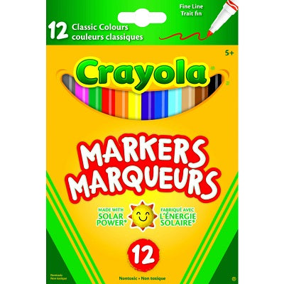 Marker-Crayola Fine Line Classic, 12-Pack