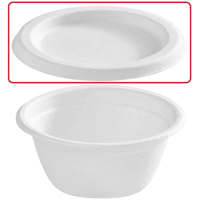 Portion Cup Lids-Compostable Bagasse, 2Oz. 100/Pack