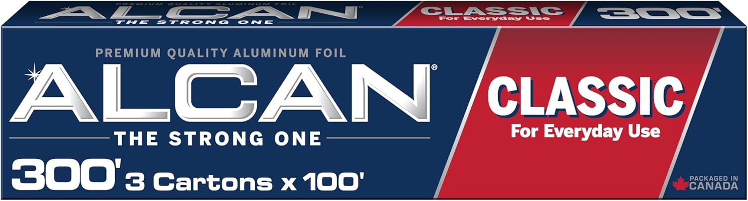 ALCAN Aluminum Foil Classic, 12 Inches x 100 Feet 3-count (Pack of 3)
