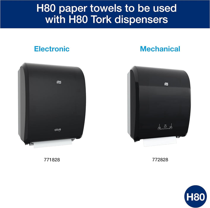 Tork 8031400 Universal Paper Hand Towel Roll, Y-Notch, 1-Ply, 8.0" Width x 800' Length, White (Case of 6 Rolls, 800 Feet per Roll, 4,800 Feet per Case)