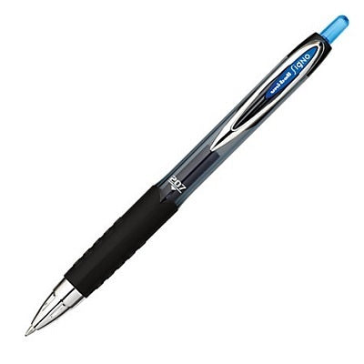 Pen-Retractable, Uni 207 Gel, 0.5Mm Blue 12/Bx