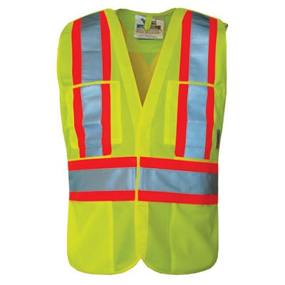 Vest-Safety, Viking, Tear Away, L/Xl Lime Green