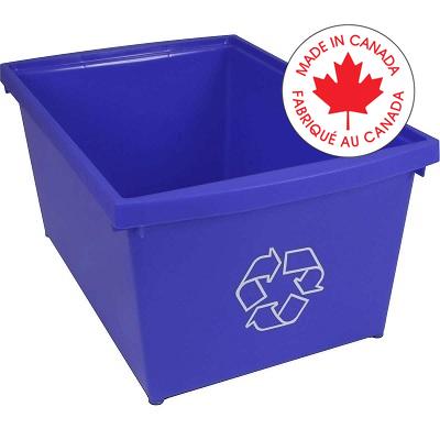 Recycling Bin-Deskside, Letter 4 Gal/15L Blue/Logo