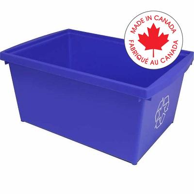 Recycling Bin-Deskside, Legal 5.5Gal/21L, Blue/Logo