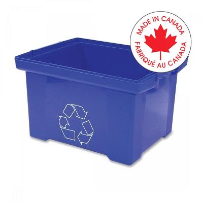 Recycling Bin-Deskside, Large 9Gal/35L, Blue/Logo