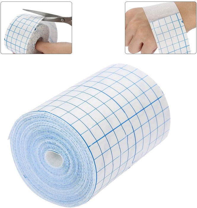 Hypafix Tape, Breathable Tape Non Woven Adhesive Wound Dressing Medicals Fixation Bandage for Wound Care (10cm*10m)