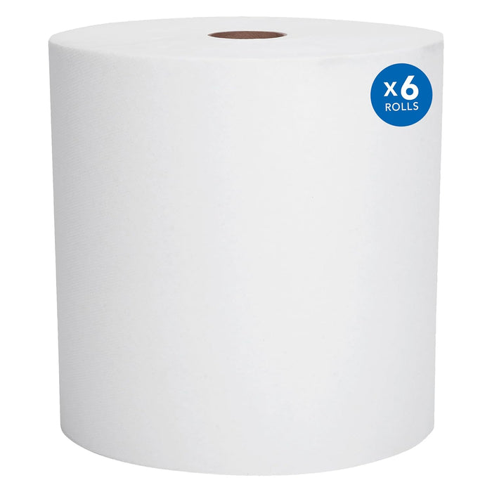 Scott® Essential High Capacity Hard Roll Paper Towels (02000), 1.75" Core, White, Compact Case for Easy Storage, (6 Rolls/Case, 950'/Roll, 5,700'/Case)