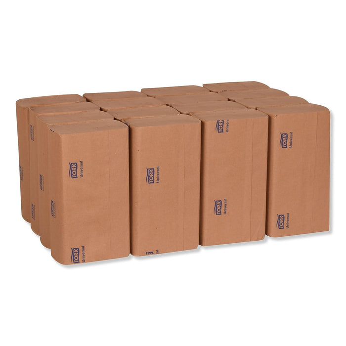 Tork Universal MK530A Multifold Paper Hand Towel, 1-Ply, 9.125" Width x 9.5" Length, Natural, (Case of 16 Packs, 250 per Pack, 4,000 Towels)