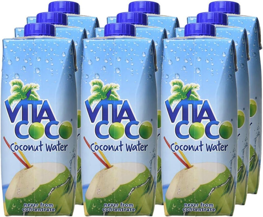 Vitacoco Coconut Water, Pure, 16.9 Ounce (Pack of 12), 500ml