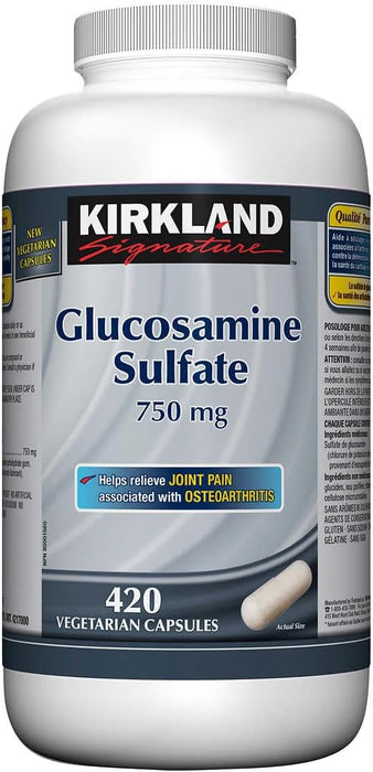 Kirkland Signature™ Glucosamine Sulfate 750 mg - 420 vegetarian capsules