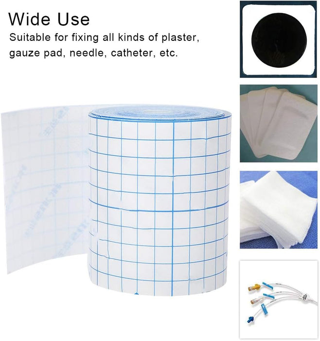 Hypafix Tape, Breathable Tape Non Woven Adhesive Wound Dressing Medicals Fixation Bandage for Wound Care (10cm*10m)