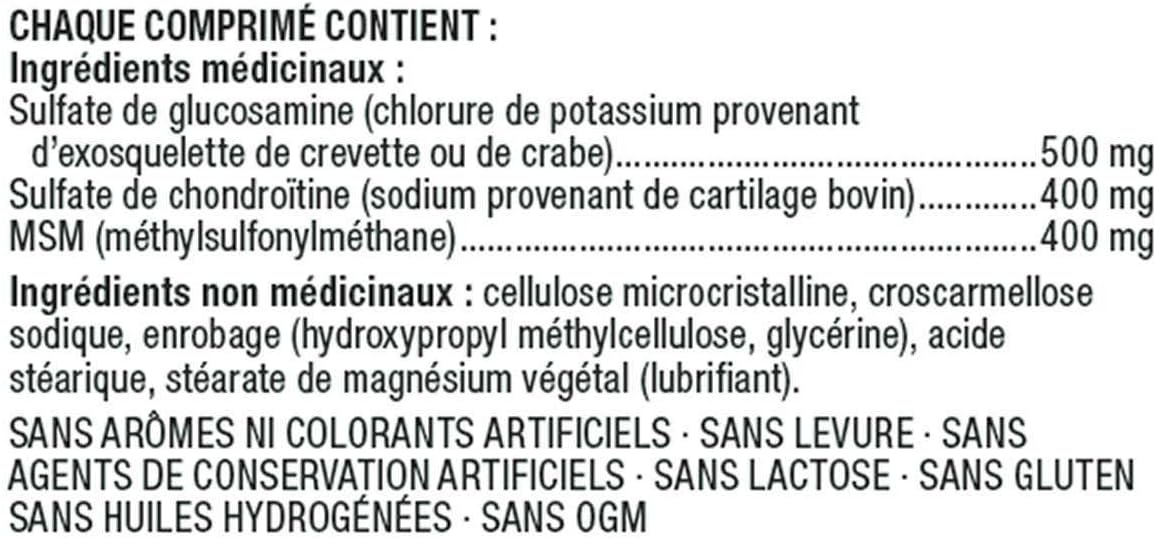 Kirkland Signature Glucosamine, Chondroitin and MSM 500/400/400 mg 300 Tablets