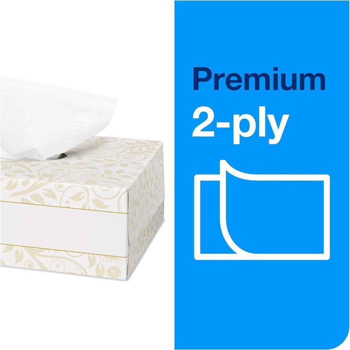 Tork TF6810 Advanced Flat Box 2-Ply Facial Tissue, White