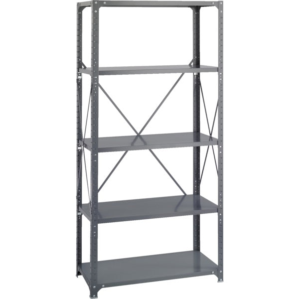 Shelving-Safco Commercial Steel Shelving 36X75 Grey